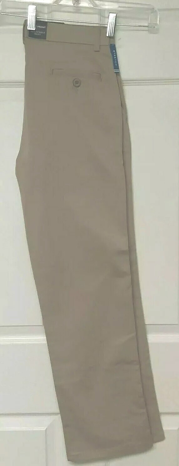 NWT Boys 16R NAUTICA Pants Stretch Khaki Adj. Waist Dressy Casual School Uniform