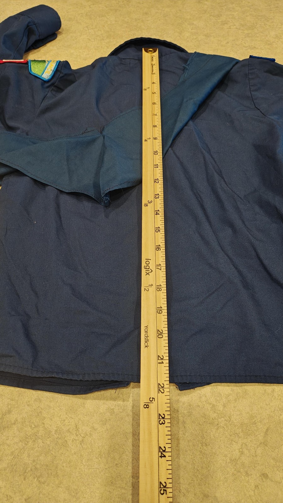 VTG Boy Scouts Of America Uniform Shirt Youth Medium 10-12 Blue Patches 1994