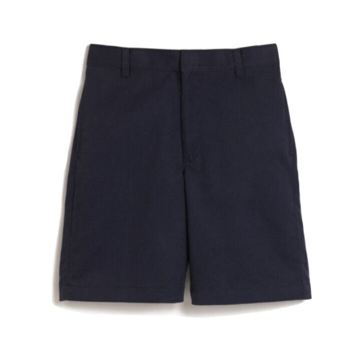 K12 Gear, Boy’s Flat Front Shorts, Navy. Regular Sizes, Style# 6446