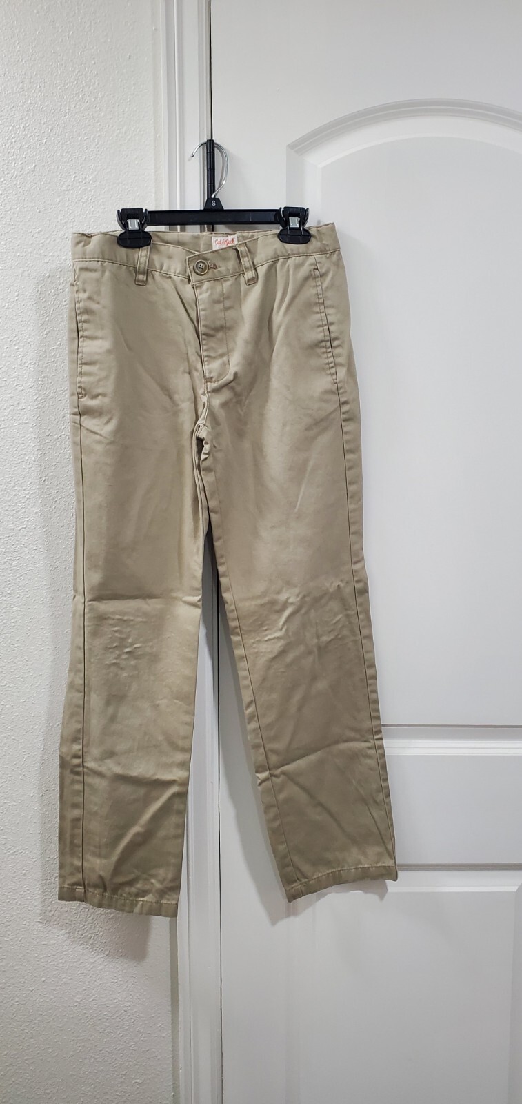 Cat & Jack Boys Size 14 School Uniform Chino Pants Khaki Casual