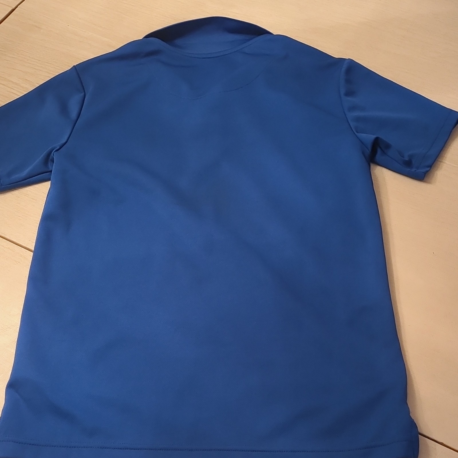 IZOD Boys Blue Polo Shirt Uniform Short Sleeve Size L (14/16)