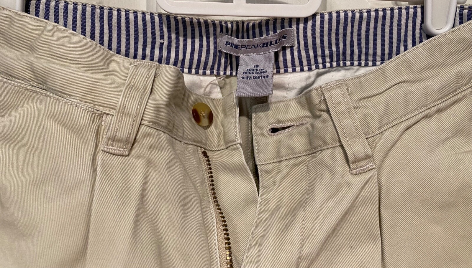 Boys School Uniform Pants Beige/Khaki single pleat adjustable waistband