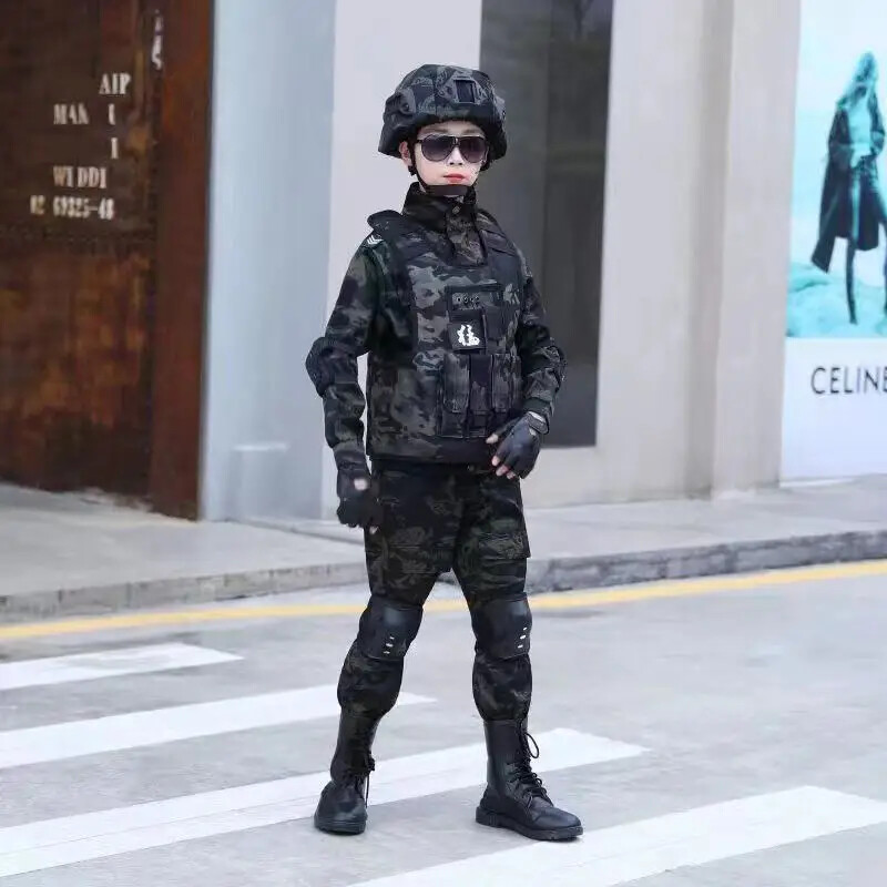 New Children’s Special Forces Combat Uniform New Camouflage Training Suits