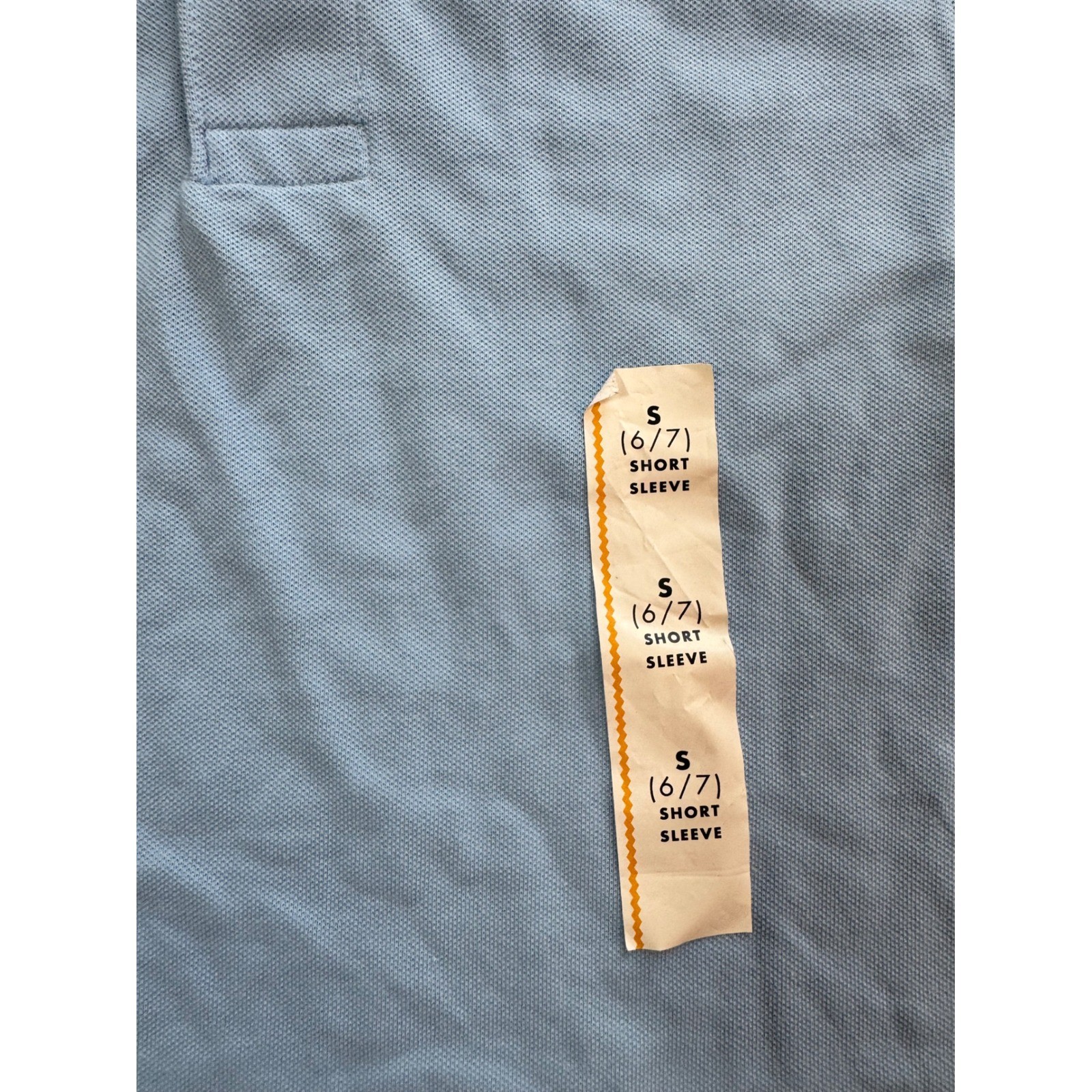 Cat & Jack Boys Light Blue Short Sleeve School Uniform Polo Shirt S 6/7 New