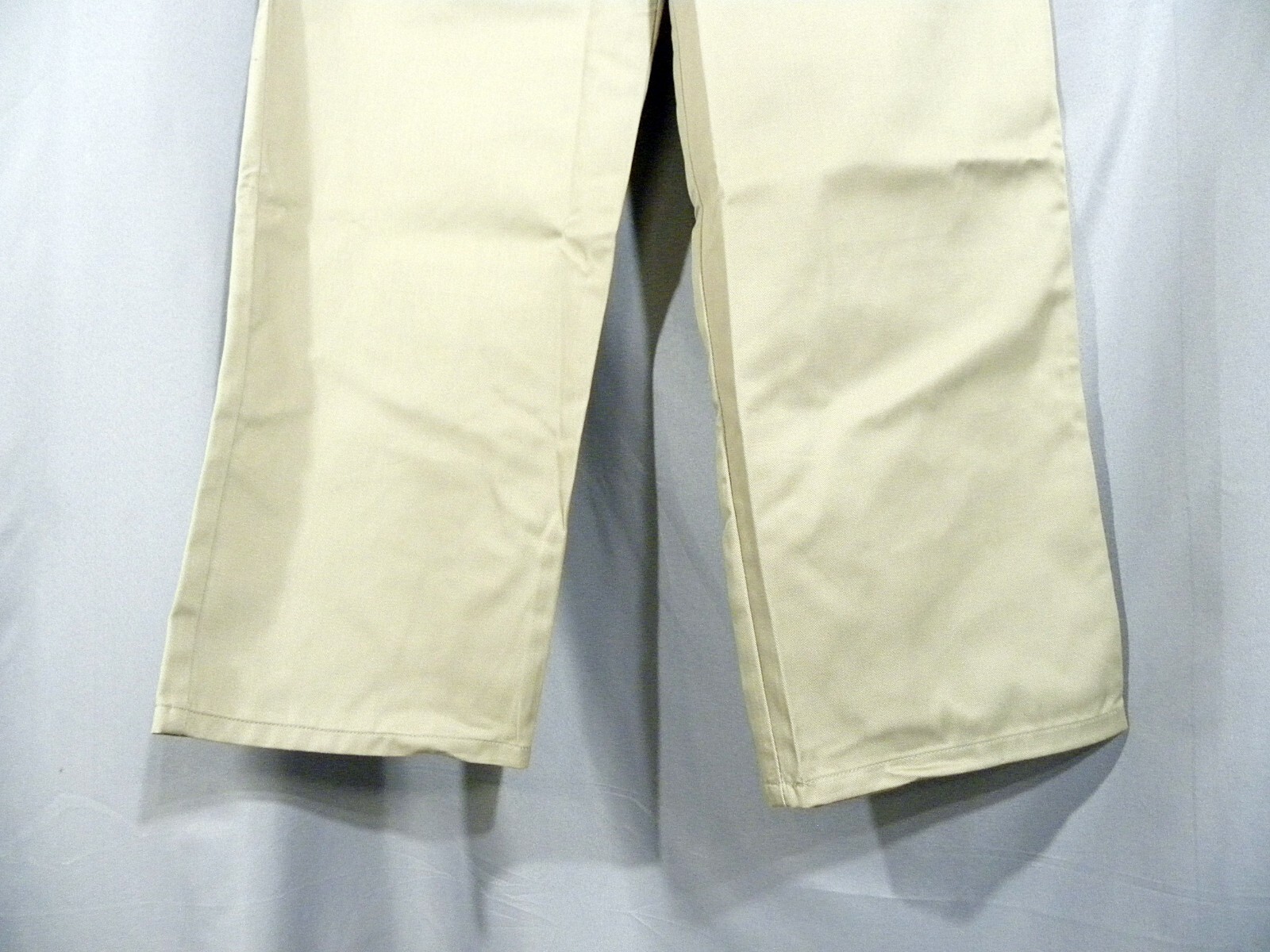 Classroom Uniforms Boys Size 16H Elastic WAIST Khaki Flat Front Cotton Pants