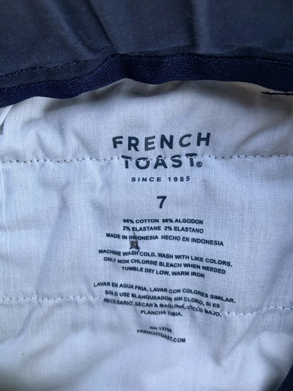 Uniform Shorts French Toast Size 7 Lot Of 2 Navy And Khaki