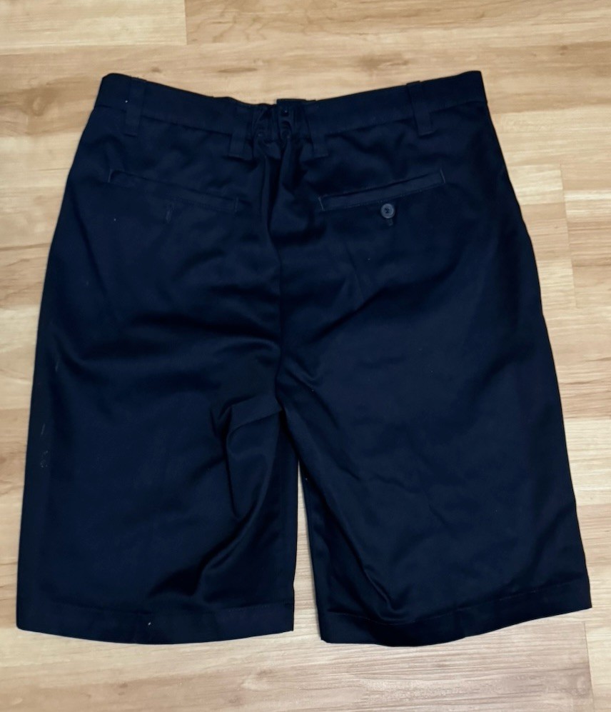 PRO School Uniform Boys Navy Shorts Size 18 Waist 32 Flat Front