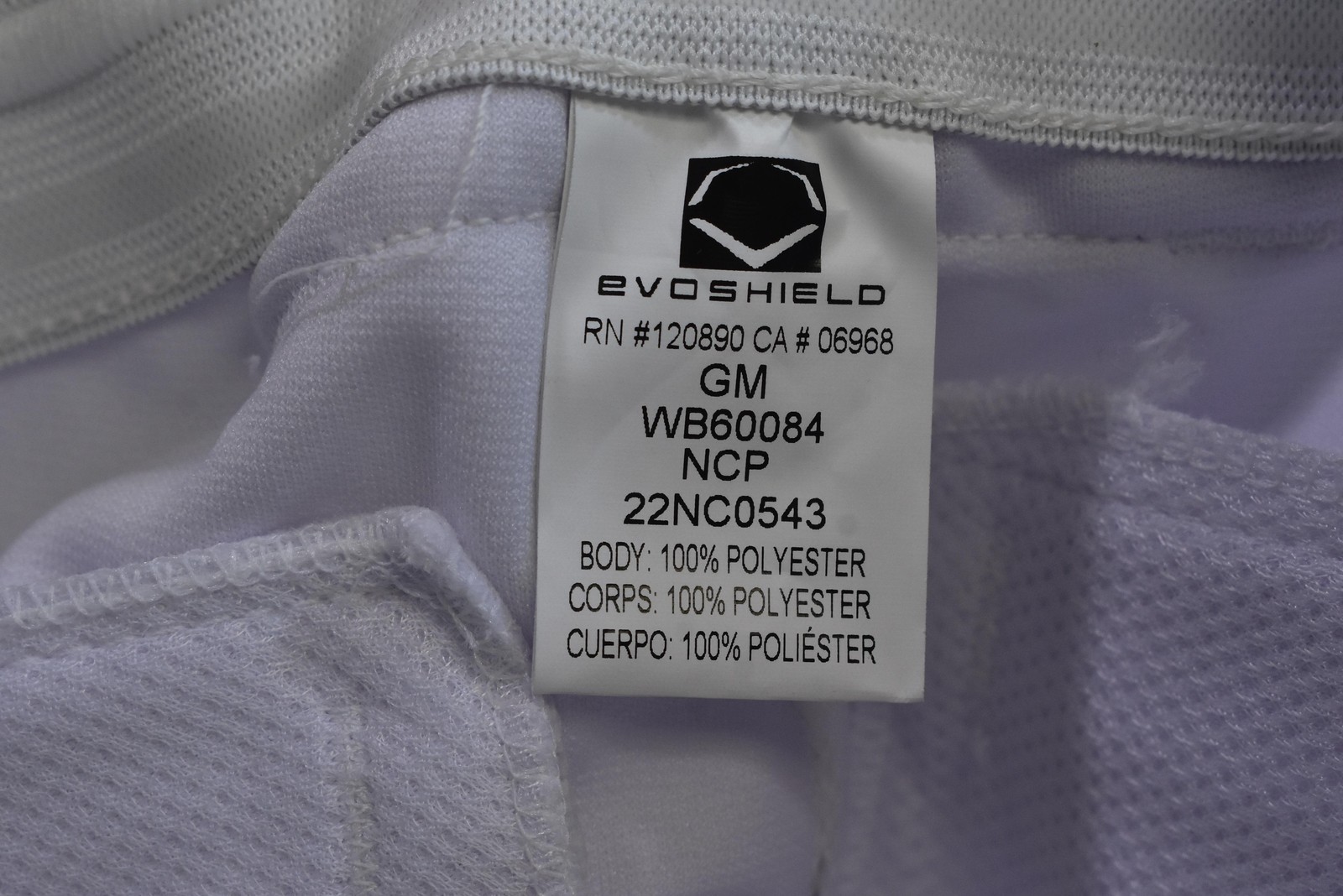 Evoshield Baseball Pants Youth Medium Double Snap Waist WB60084 NWT Polyester