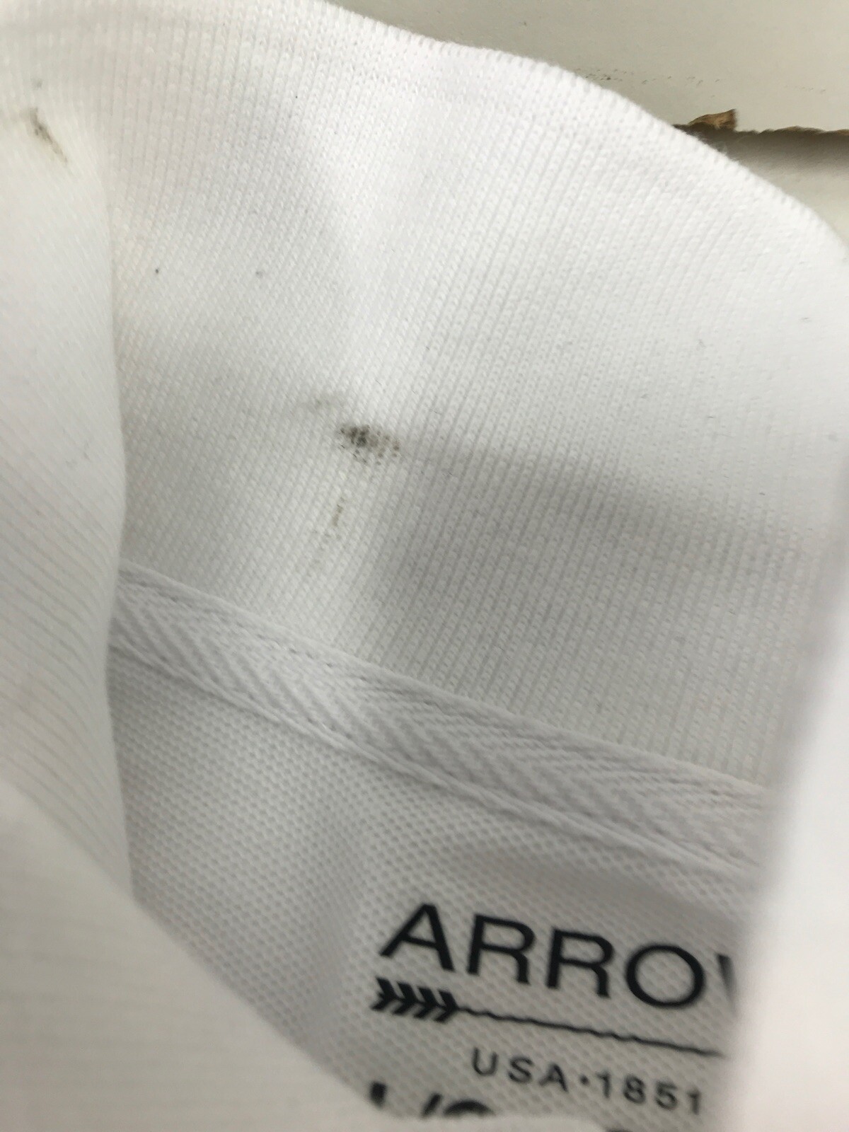 Arrow Boys Size Large 12-14 “Approved Schoolwear” Short Sleeve Polo, White