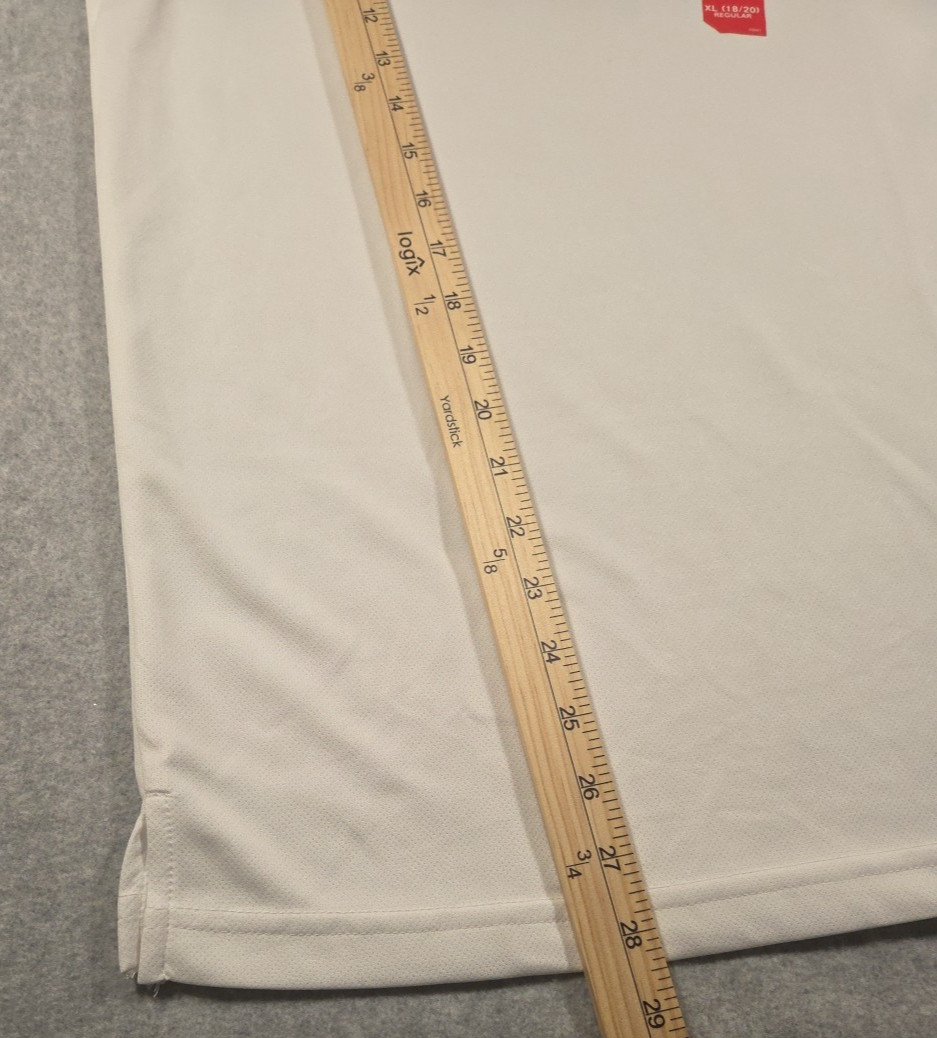 Chaps Boys’ Performance Short Sleeve Shirt XL (18/20) White – Lot of 2