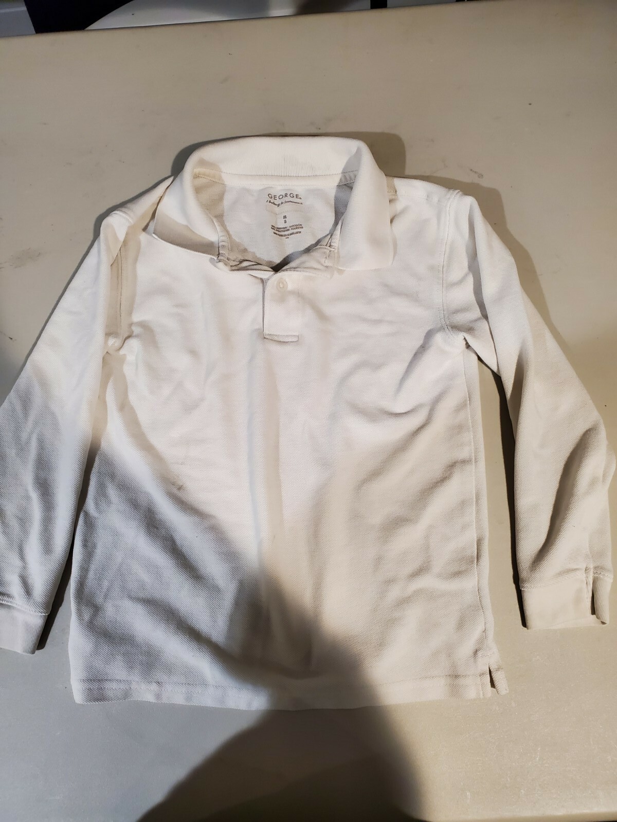 Lot Of 3 Boys George White School Uniform Long Sleeve Shirts Size 8