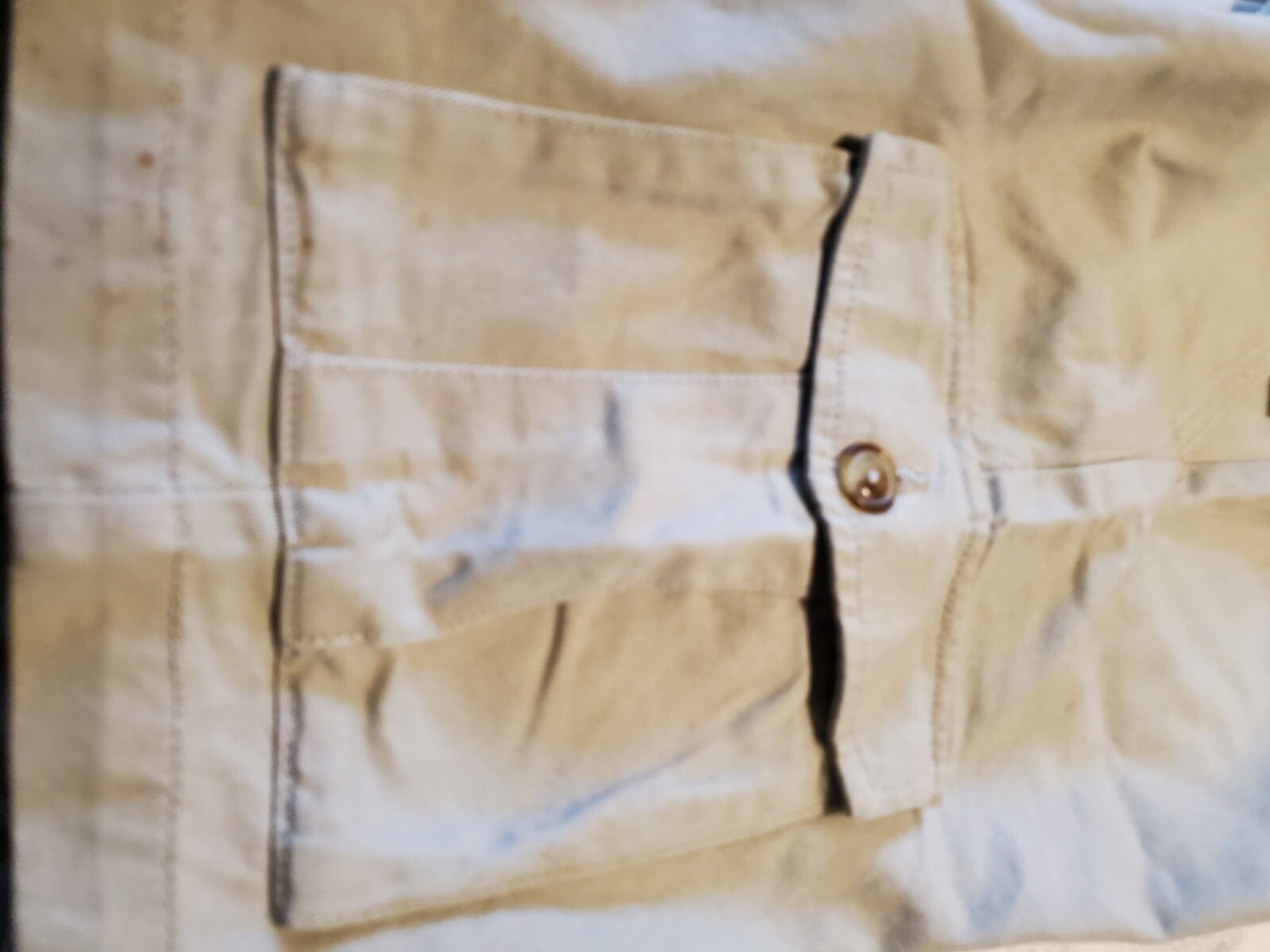 OLD NAVY Youth Boys Size 12 Khaki/Beige Cargo Shorts Adjustable Waist NWT *Spots