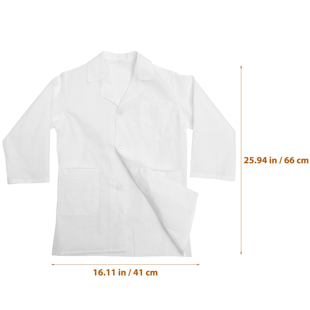Lovely Scientist Coat Doctor’s Suit Children Costume Kids White Lab Coats for