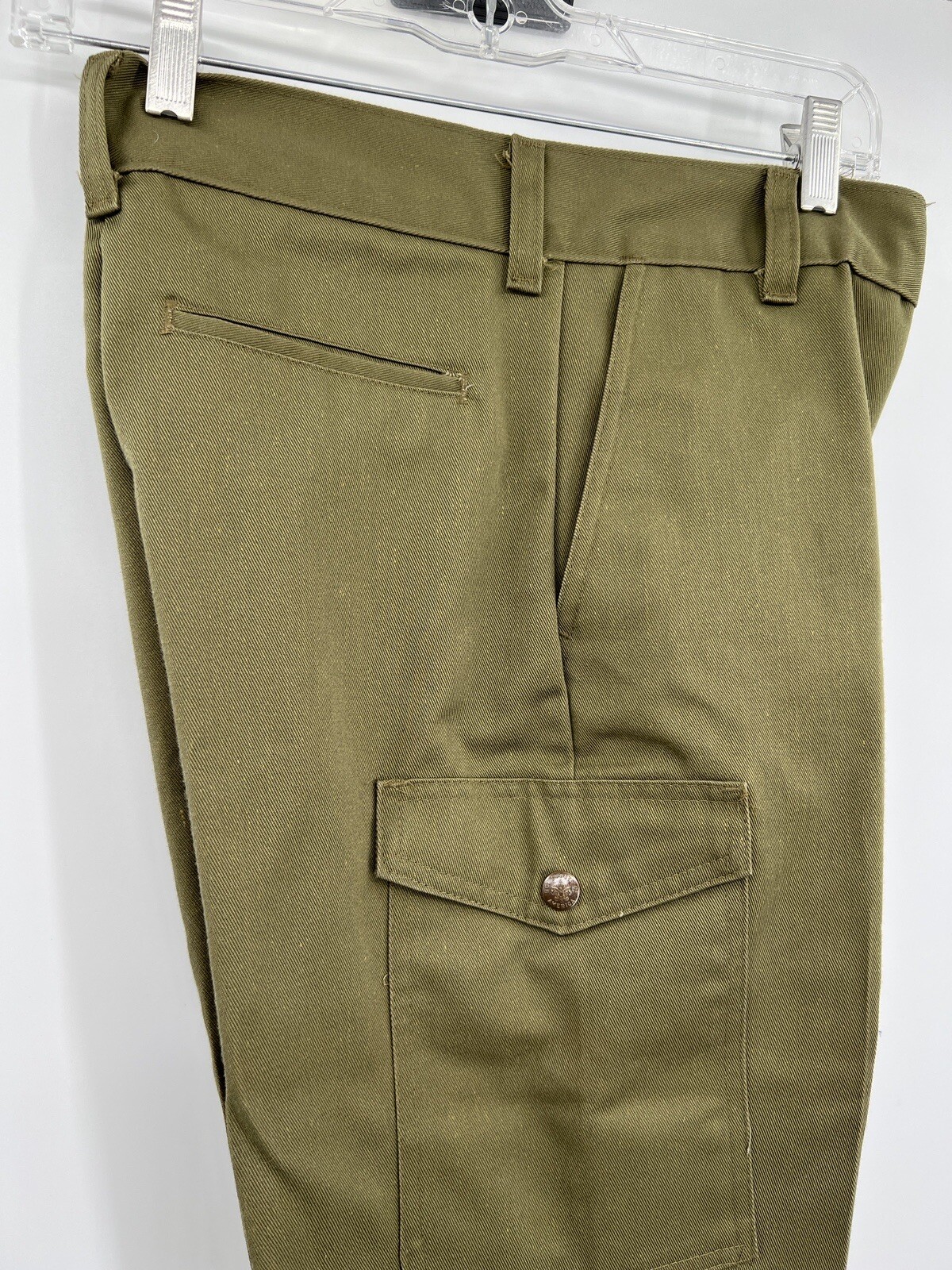 Boy Scouts of American Green Cargo Uniform Pants Youth Boys Size 14 – 27″ Waist