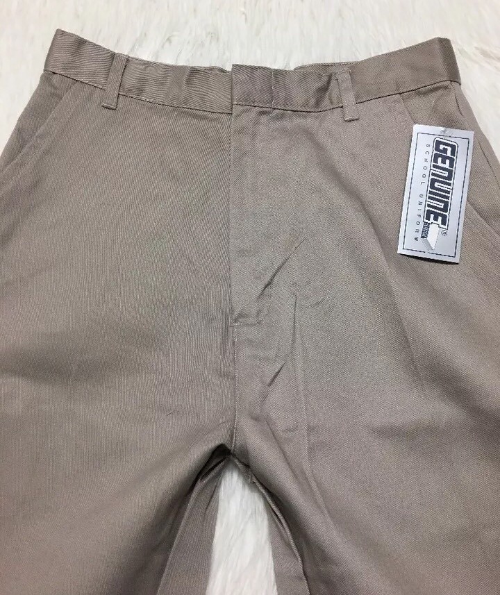 Genuine School Uniform Khaki Pants Boys Size 16 NWT