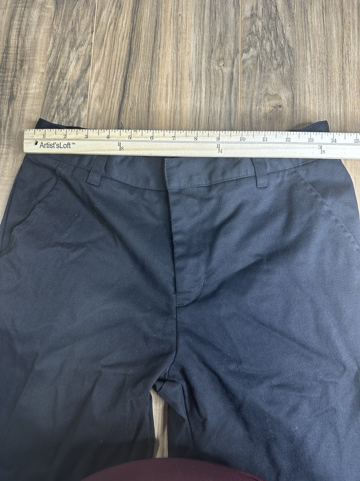 Lot Of 3 Boys French Toast Size 14 Husky Uniform Pants Straight Fit Black
