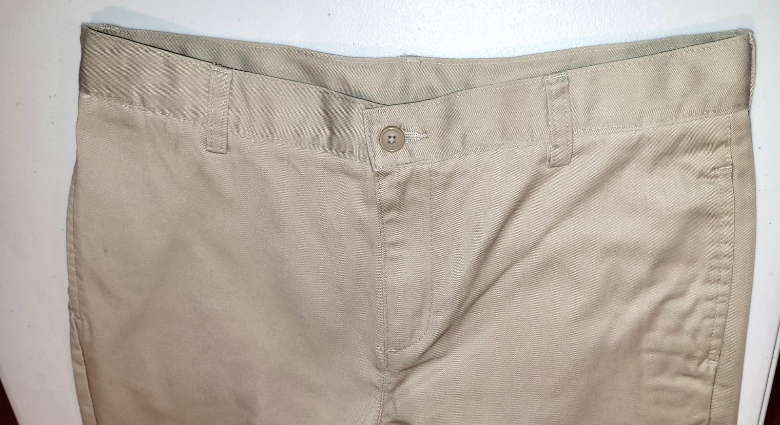 Lands’ End Boys’ Adjustable Waist Relaxed Fit Twill Pant 18 Fit like 30/27