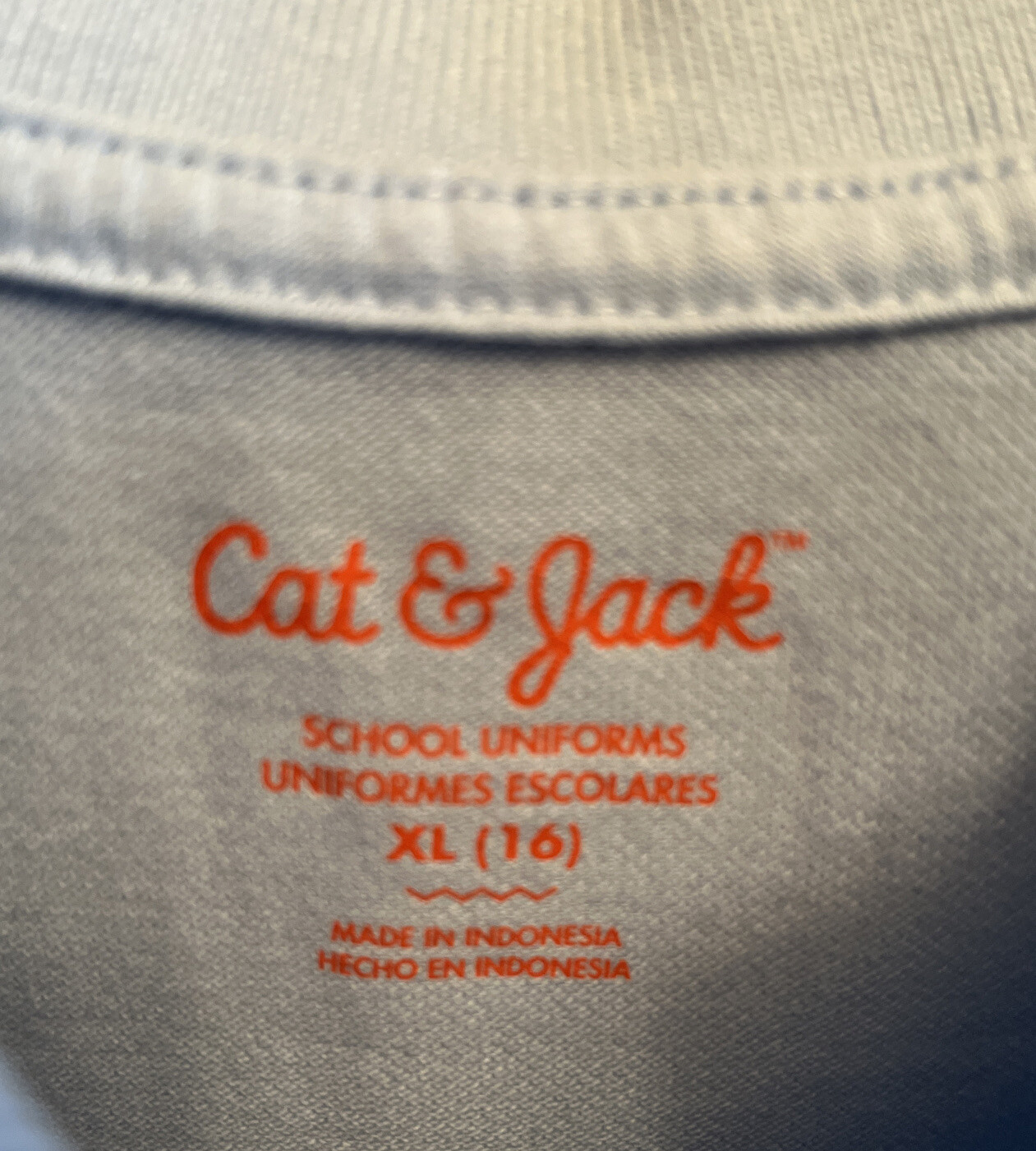 Cat & Jack Kids Blue School Uniform Polo Top NWT size XL (16)