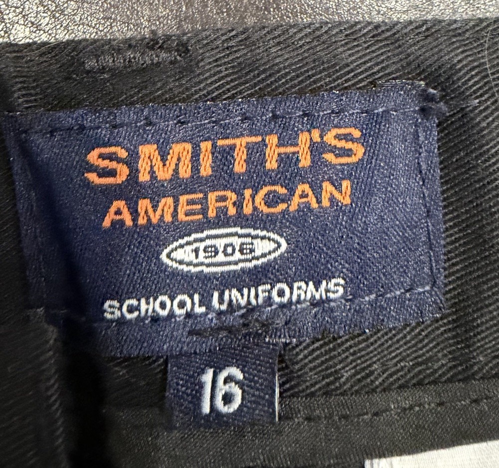 Smith’s American School Uniform Black Pants Size 16 Youth
