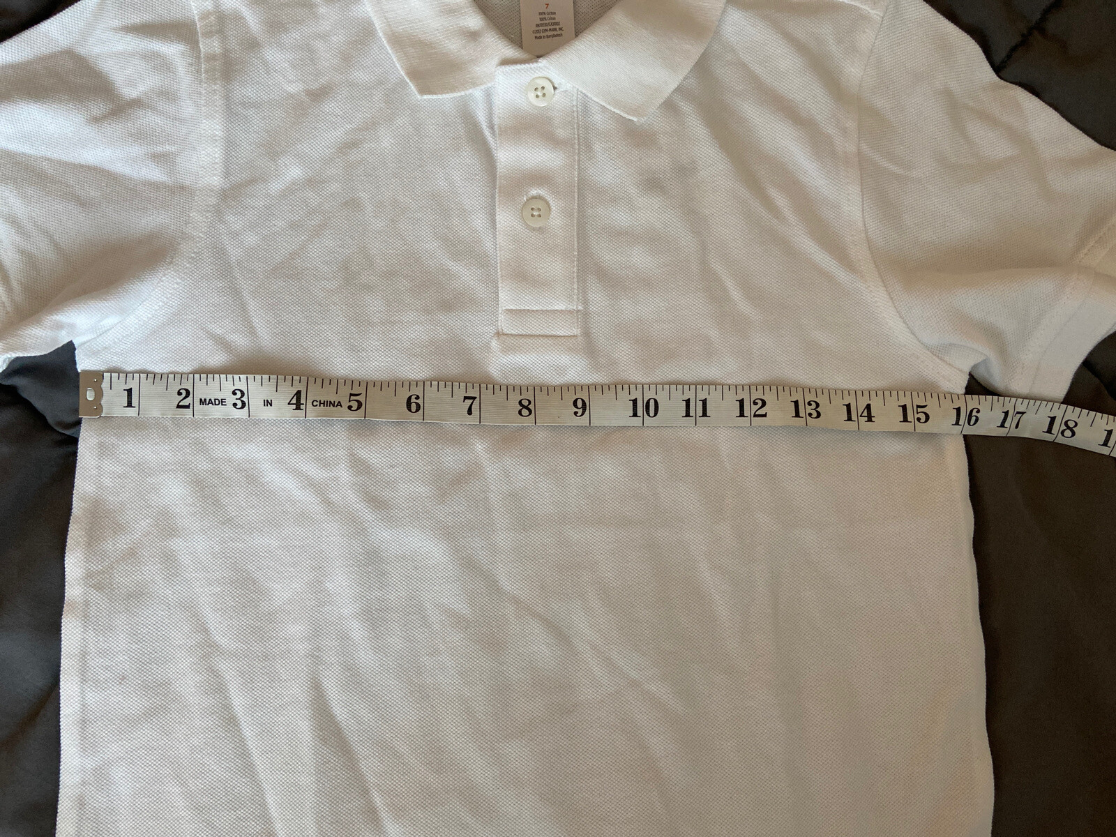 GYMBOREE Boys Uniform Polo Shirt Collared Size 7 NEW NWT White