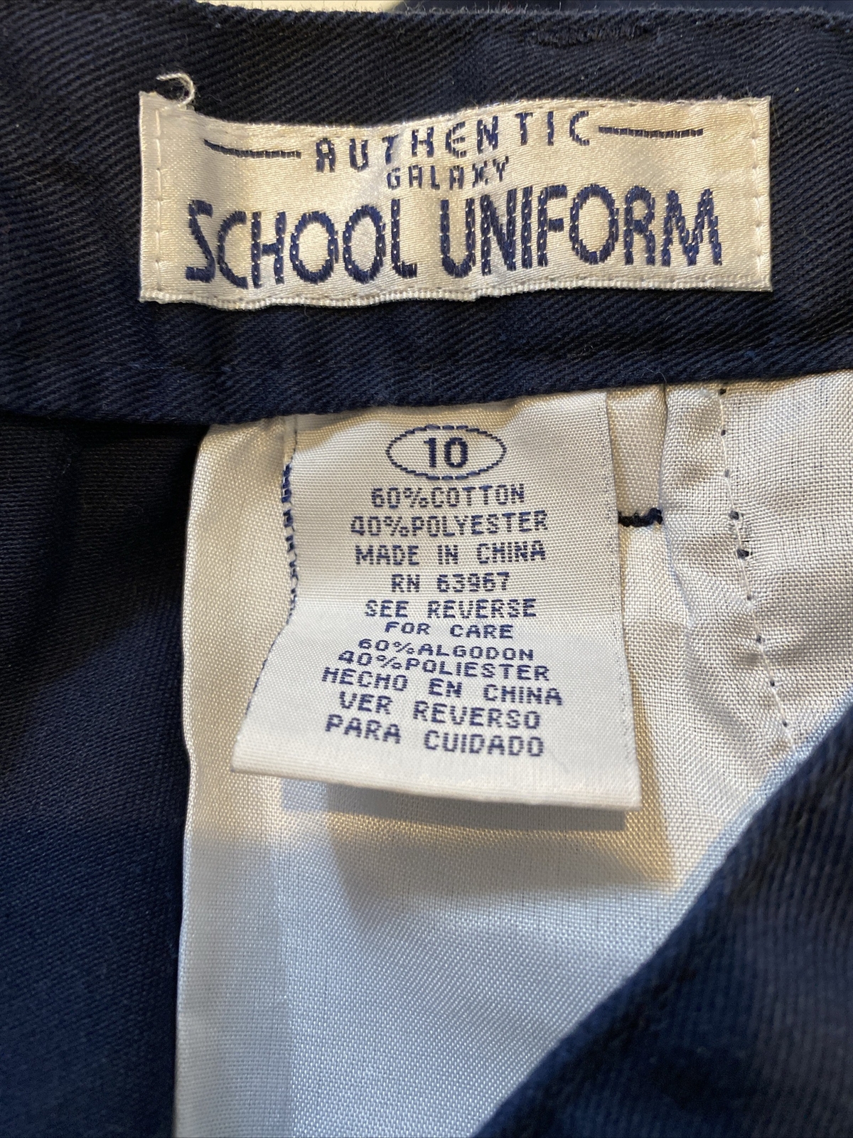Authentic Galaxy Boys School Uniform Pants Navy Blue Sz 10