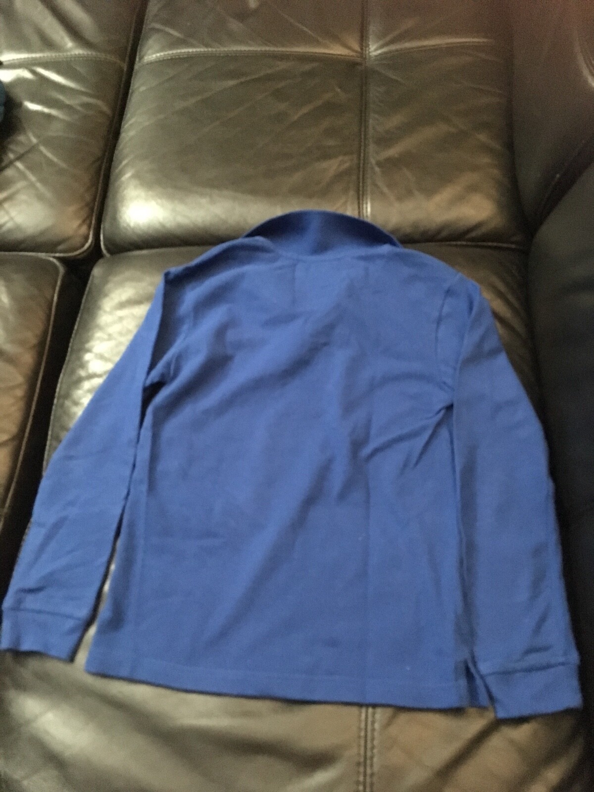  Izod Boys Royal Blue Long sleeve polo   Size M(10/12)