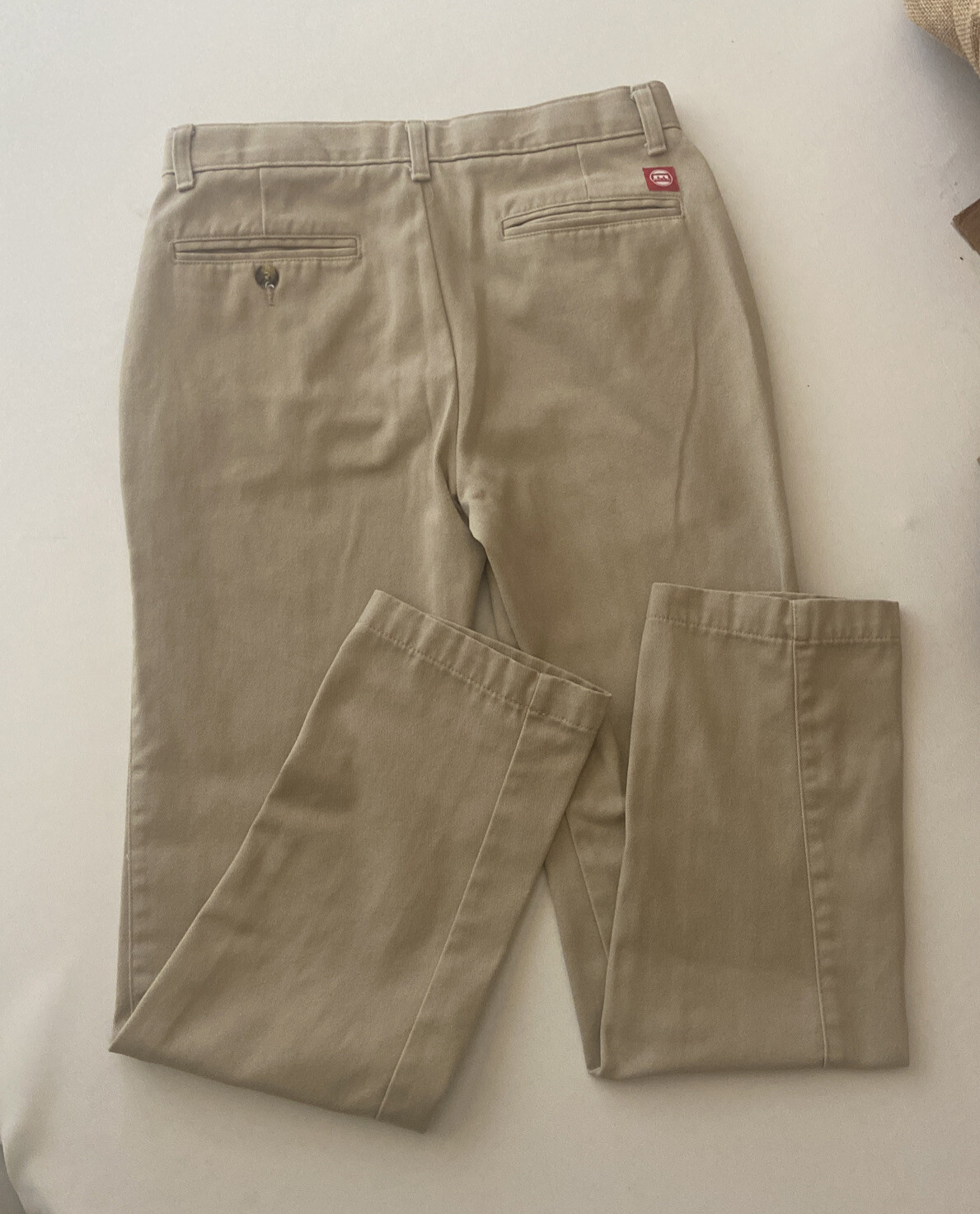 Mills Uniform Khaki Flat Front Pants : 18R Boys