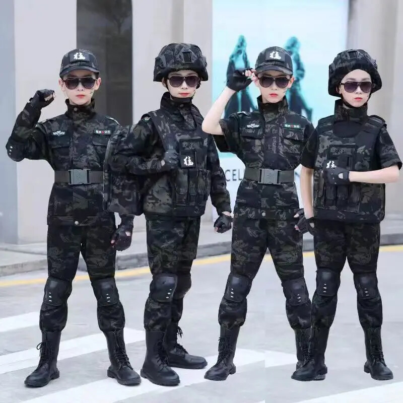 New Children’s Special Forces Combat Uniform New Camouflage Training Suits