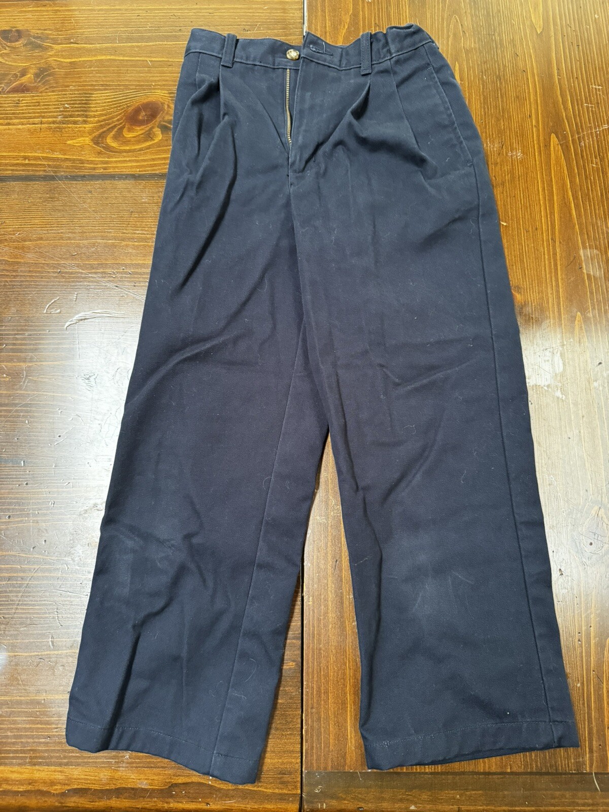 Boys Navy Blue School Uniform Pants Lot Sz 8 10 12 George Cat Jack Chinos 3P