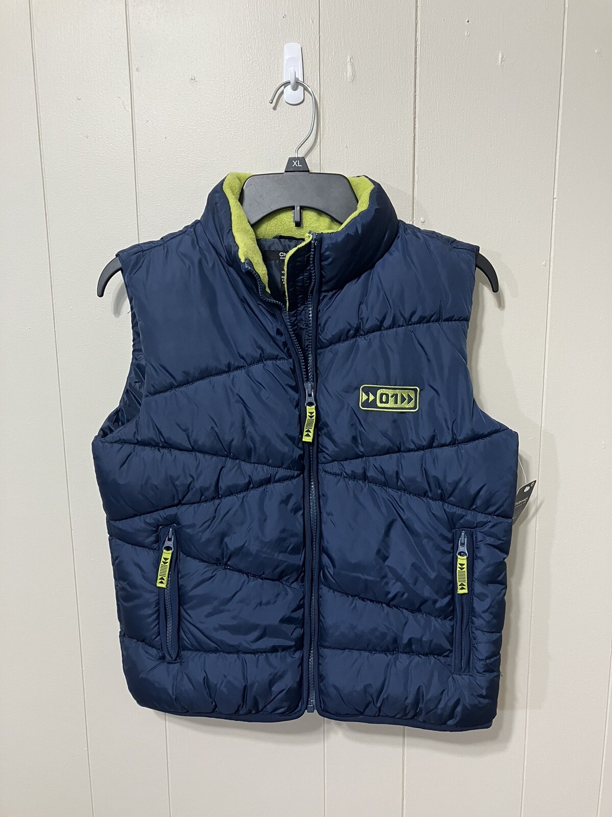 NWT! Boy’s “Chiboogi” by H&M Zip Front Water Proof Navy Puffer Vest 10 Youth