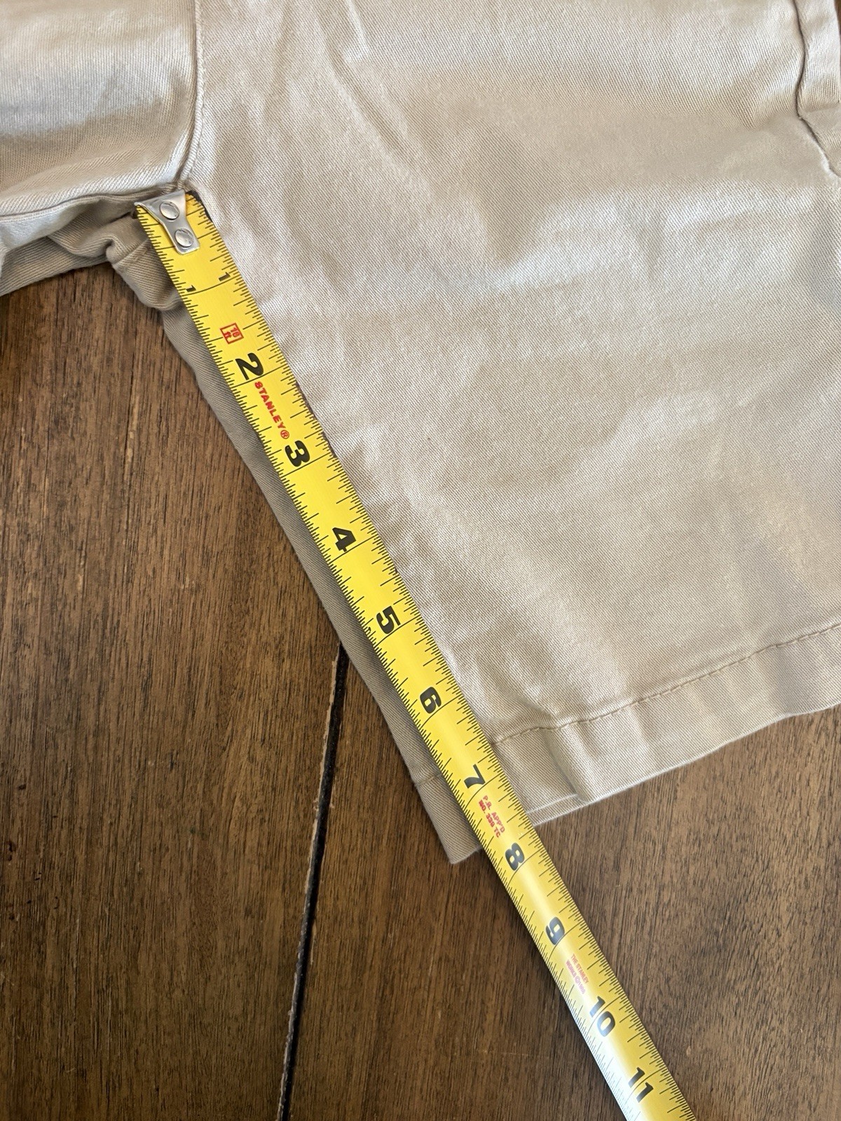 Old Navy French Toast Boys Uniform Bermuda Shorts Size 7 Beige 2 Piece Set