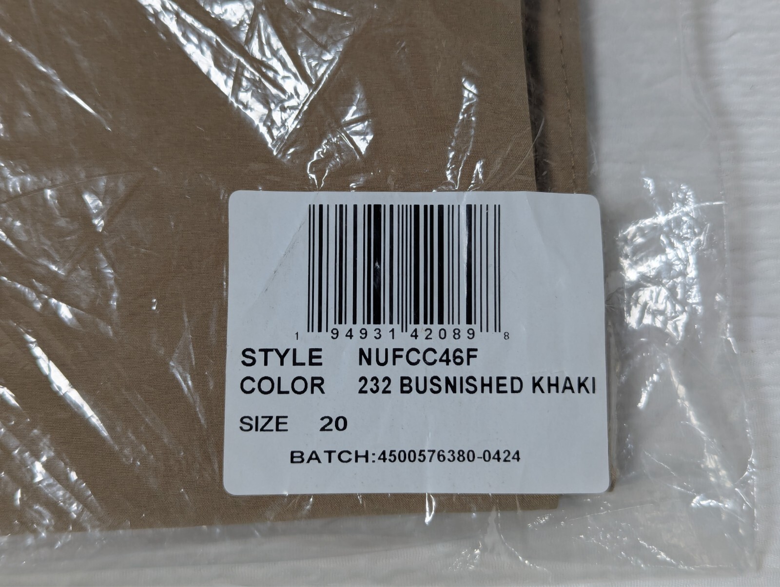 Nautica – School Uniform Shorts – 232 Burnished Khaki – NUFCC46F – Size: 20 Reg