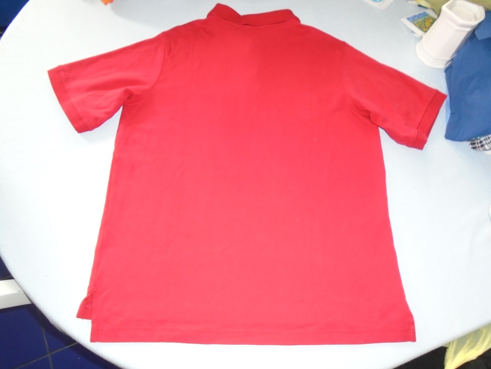 LAND’S END Boys size XL (18H-20H) or 15-16 years Cute RED Polo-SCHOOL