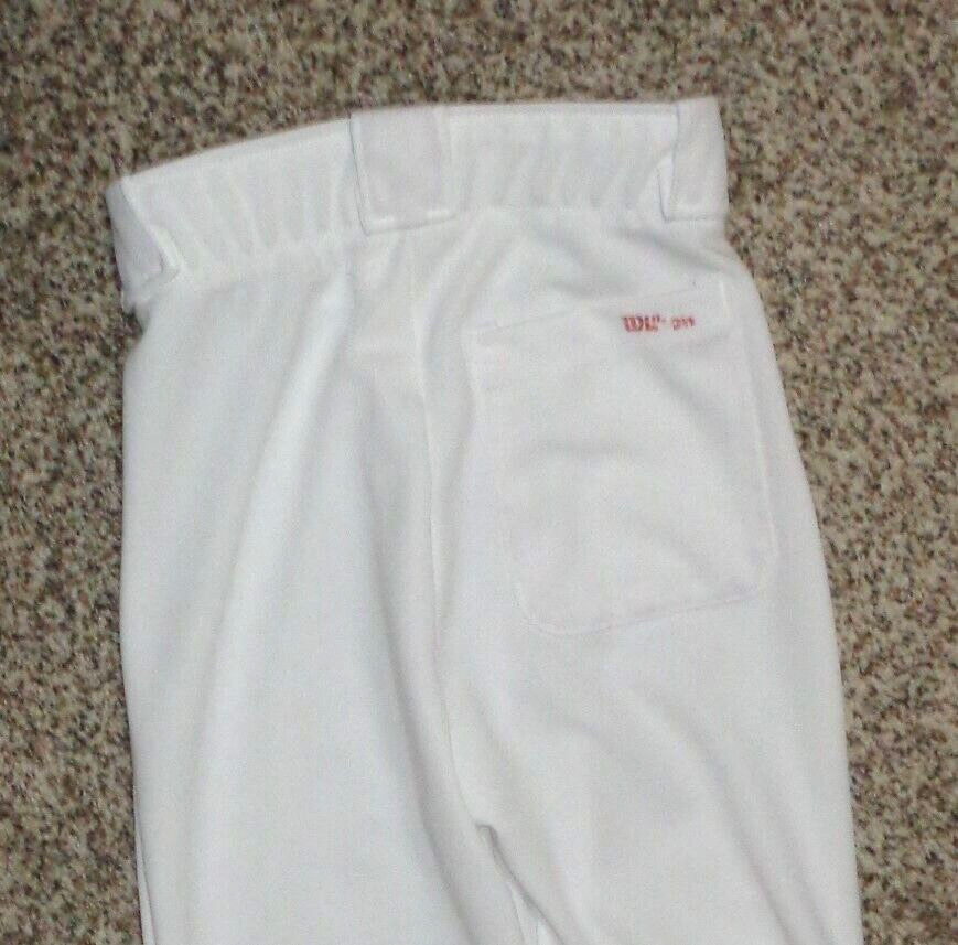 Wilson Boys White Baseball Pants Size Small
