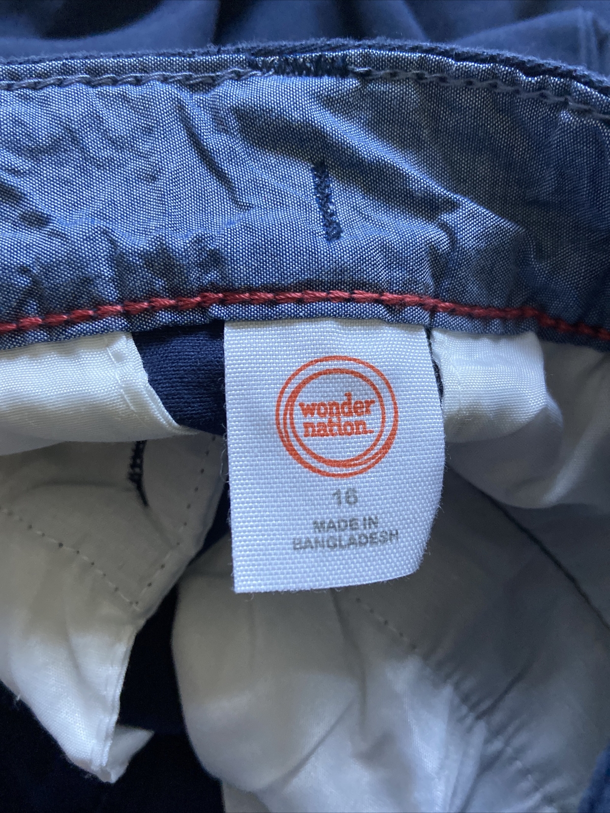 Wonder Nation Boys School Uniform Shorts Lot of Two Size 16