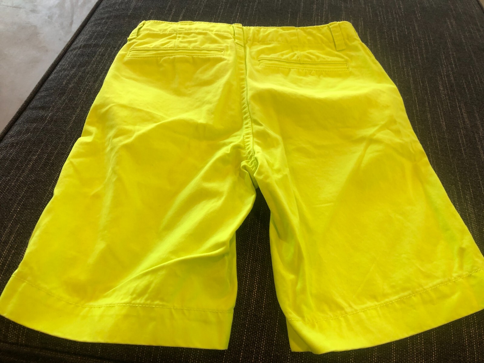 Gap Kids Boys Size 8H Husky Bright Yellow Chino Shorts