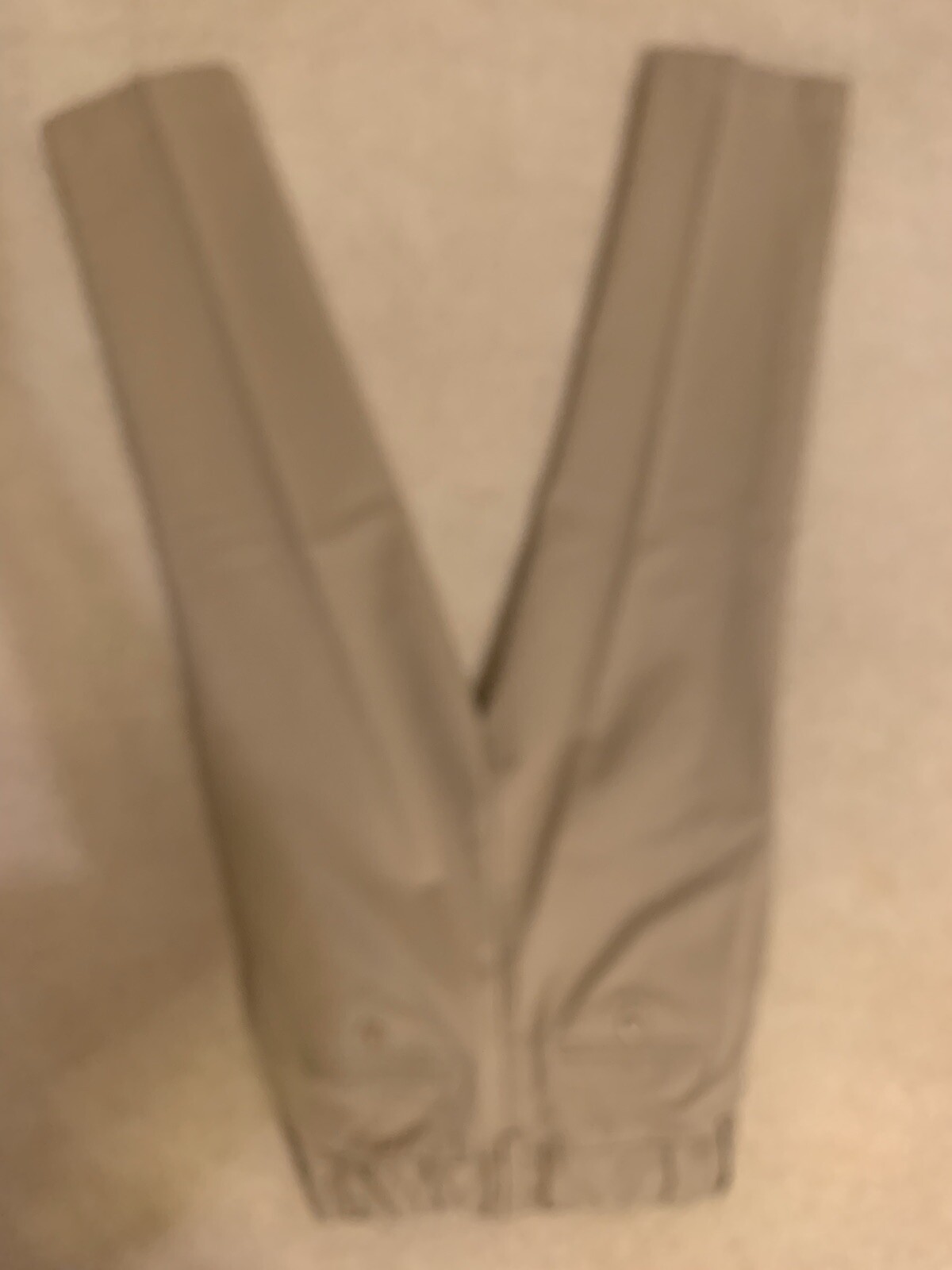 LANDS END Khaki School Uniform Perfect Chino Pants Boys 8 INSEAM 22 In.