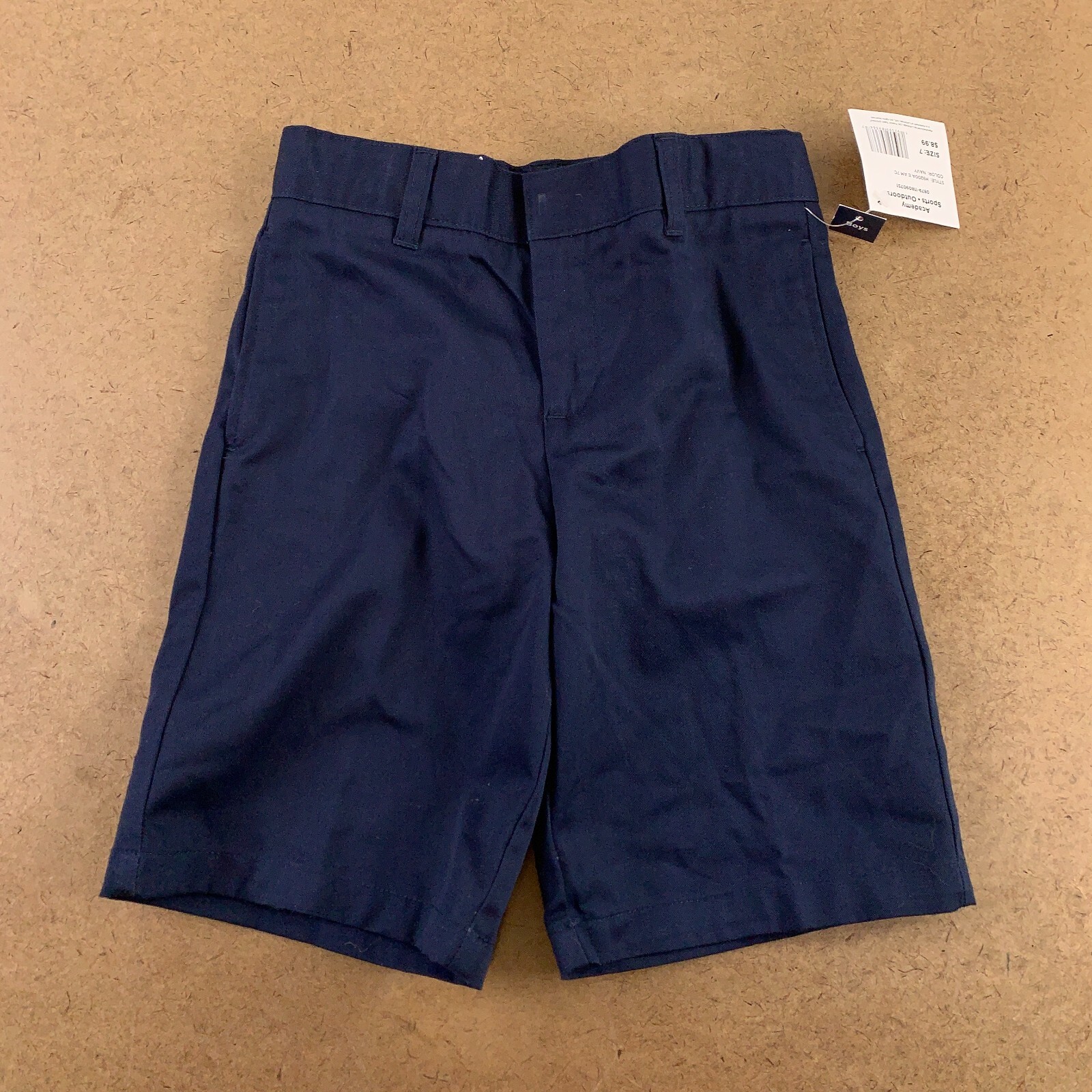 French Toast Boys Size 7 Navy Twill Flat Front School Uniform Shorts 2 Pack NWT