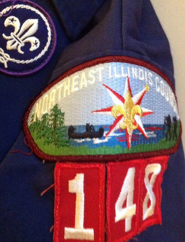 Youth large Boy Scout shirt blue