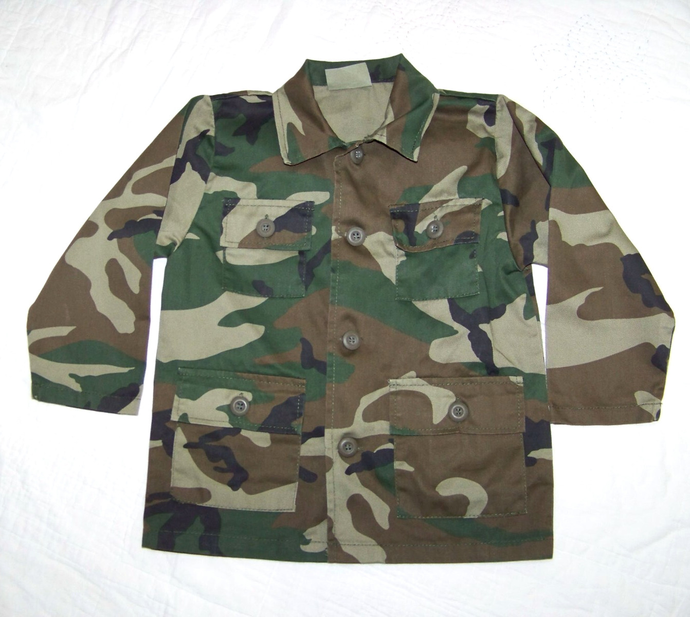 Kids Rothco B.D.U. Camo Shirt/Jacket & Cargo Pants – Size 4/6