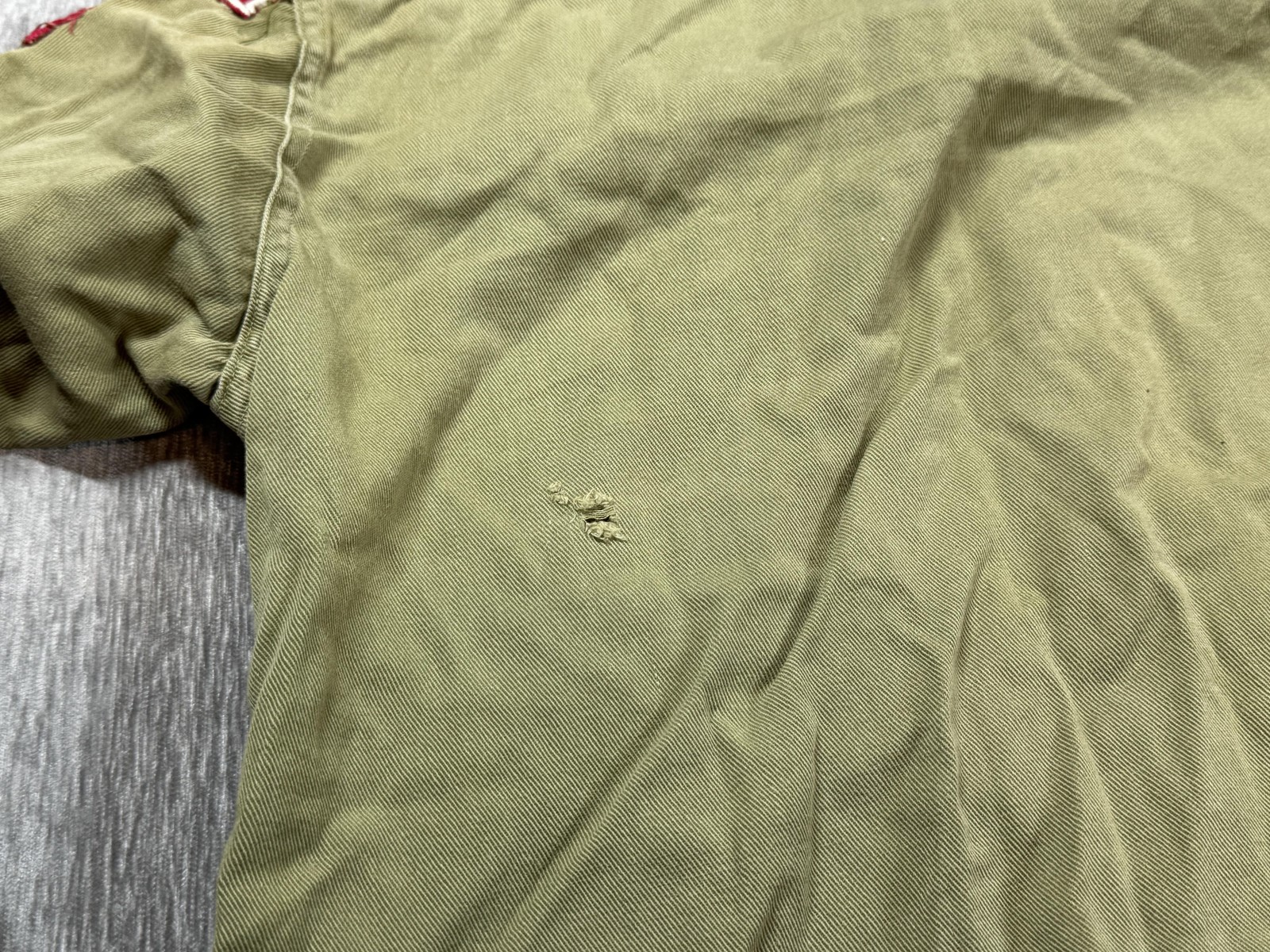 Vintage Boy Scouts Of America Shirt Green Sanforized Uniform Patches Quinnipiac
