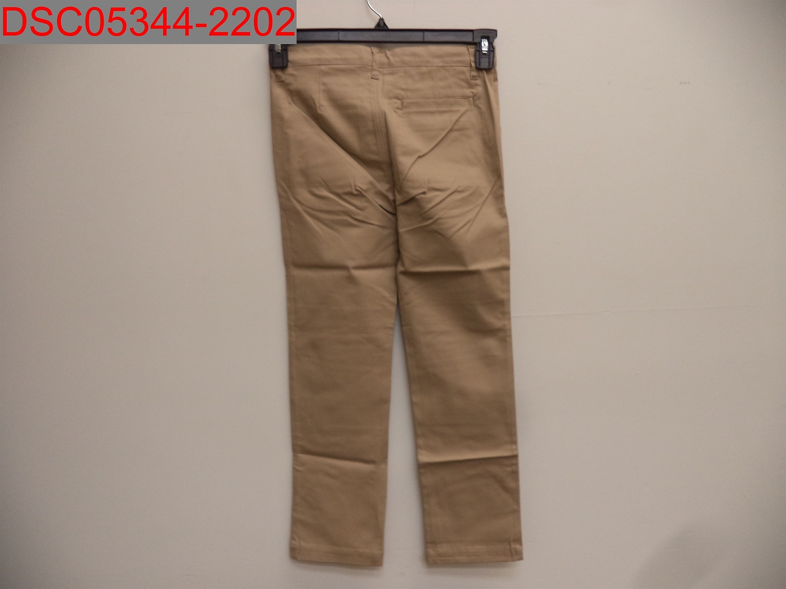 Old Navy Boys Khaki Skinny Built In Flex Adjustable Waist Uniform Pant, Size 10