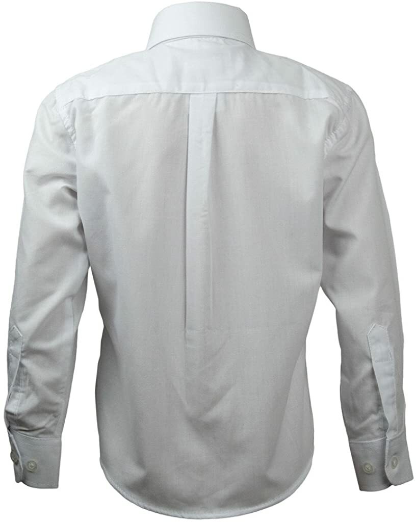 Authentic Galaxy School Uniform Long Sleeve White Polo Shirt Kids Size 20