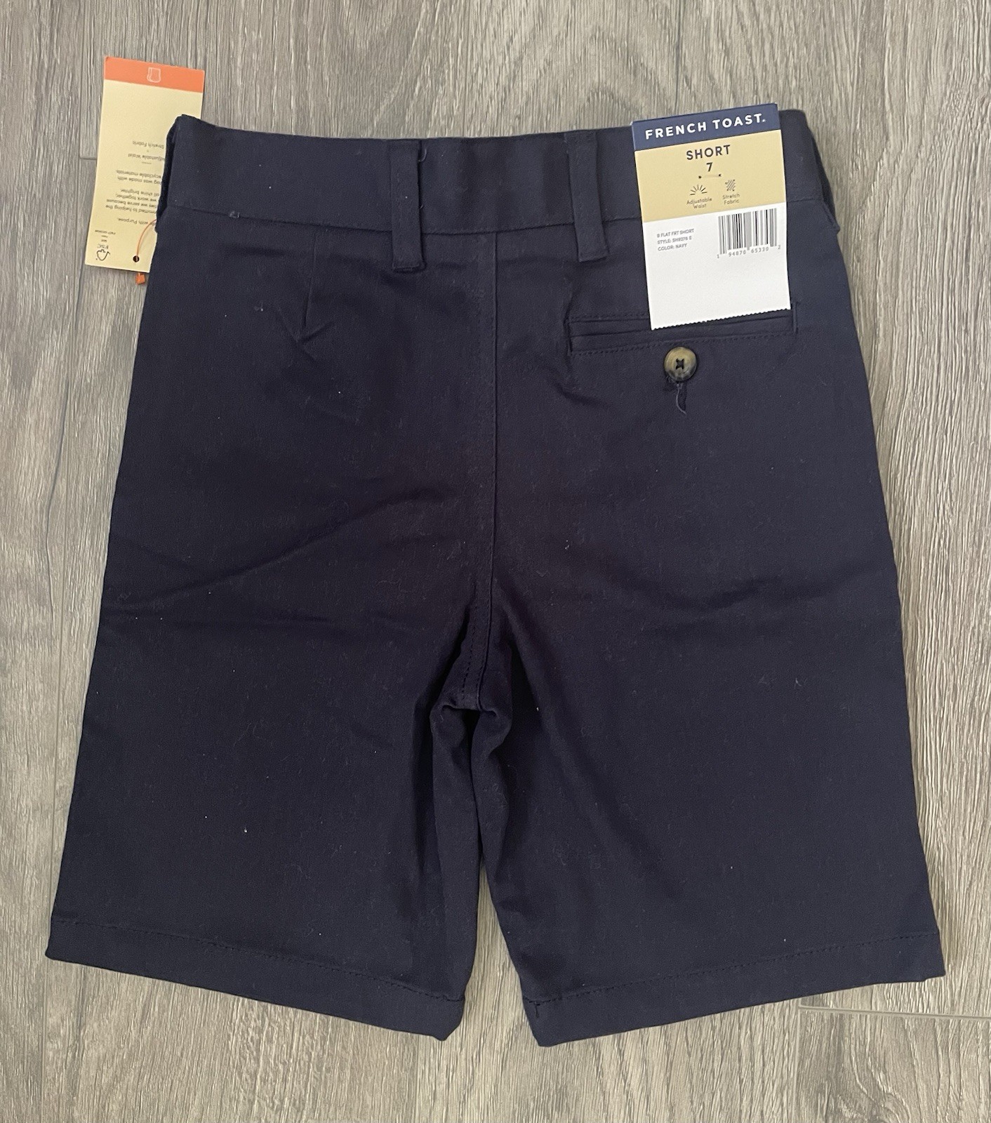 French Toast NWT Boys Chino Shorts School Uniform 7 Navy Blue Pockets Schoolwear