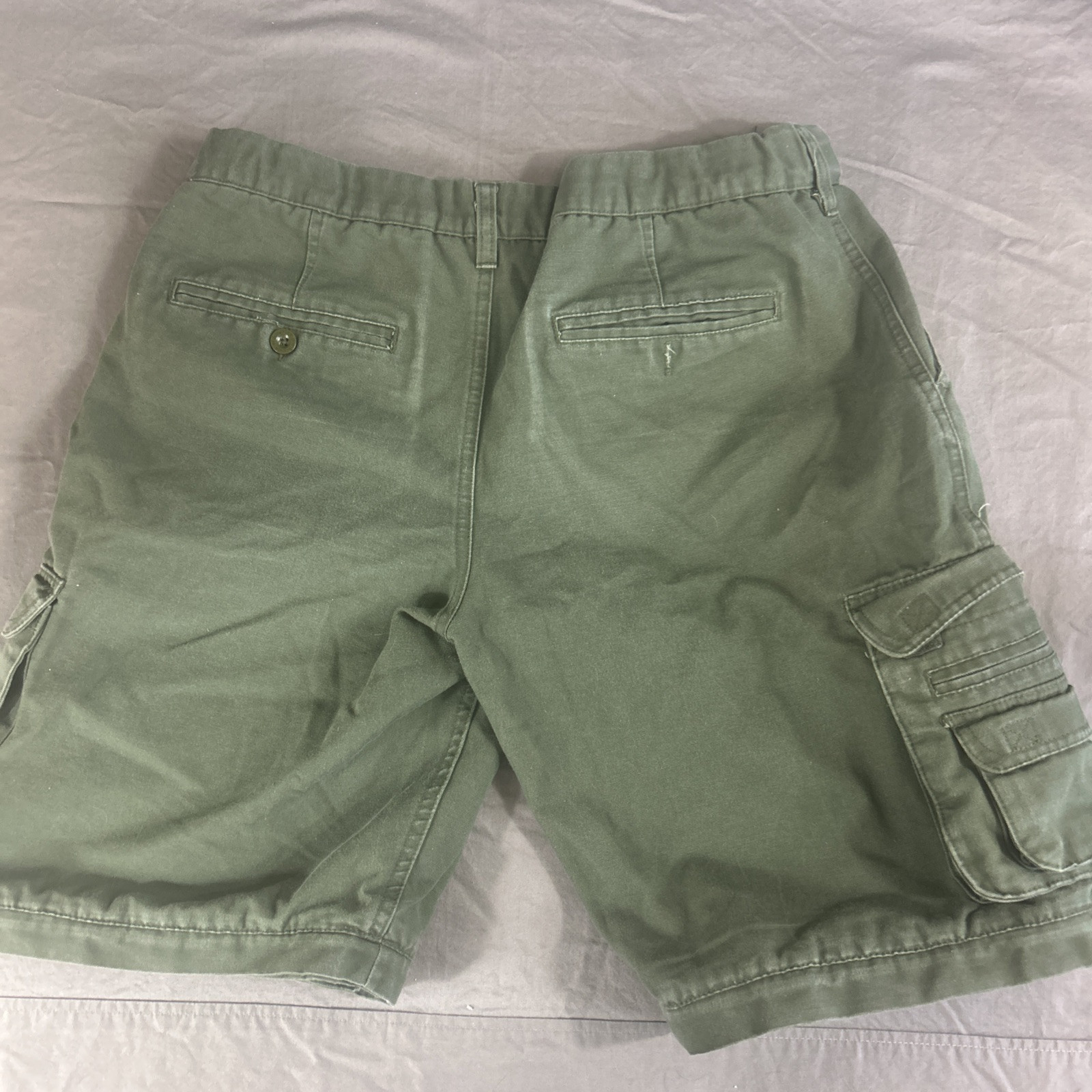 BSA Boy Scouts of America Uniform Shorts Youth 20 Waist 31-33 Olive Green Cargo