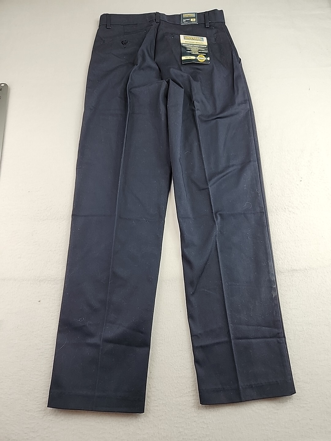Universal Boys Youth School Uniform Pants Navy Blue Size 16 Cotton Blend 29 x 31