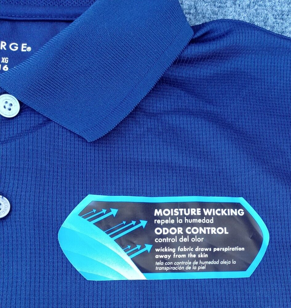 Boys shirt New George Navy XL 14 -16 extra large Short Slv Polo NEW TAGS J101