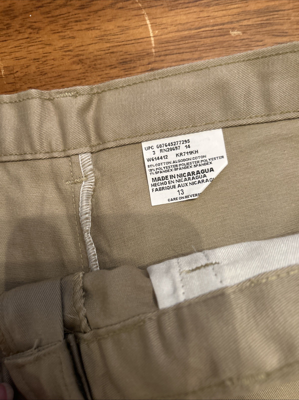 Dickies School Uniforms Size 13 Wrinkle Resistant Stain Release Short Junior