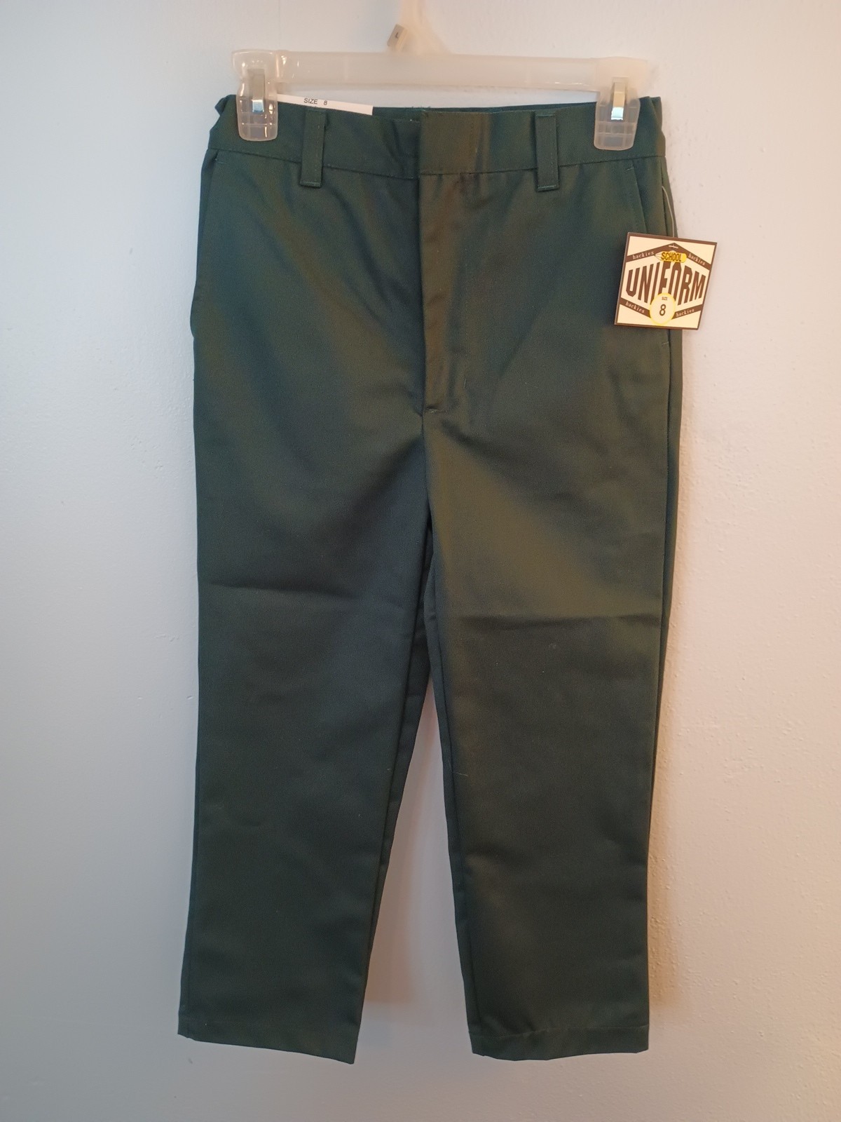 Hackies School Uniform Pant Size 8 Regular Forest Green NWT