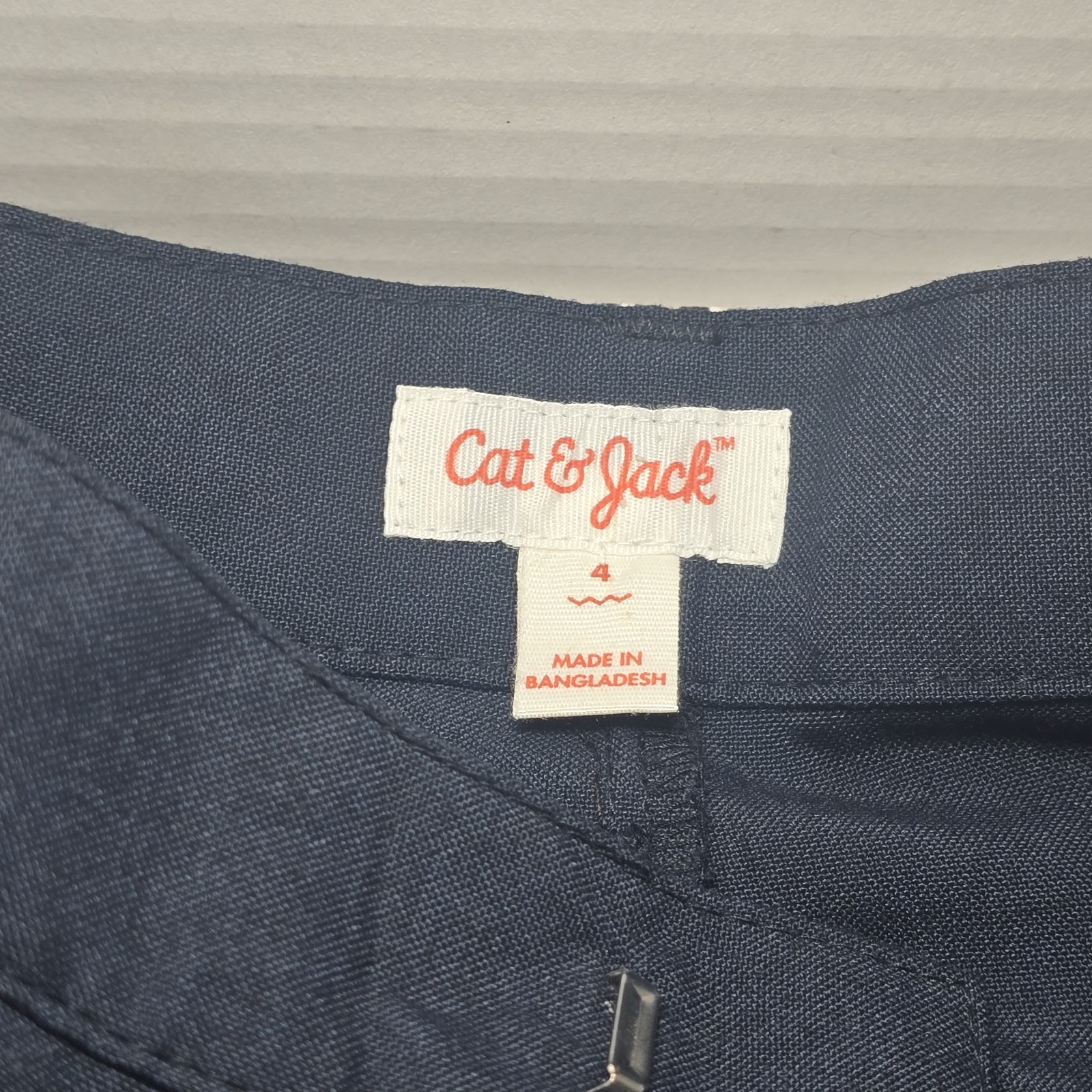 Target Cat & Jack Kids Navy Blue School Uniform Pants Adjustable Waist Size 4